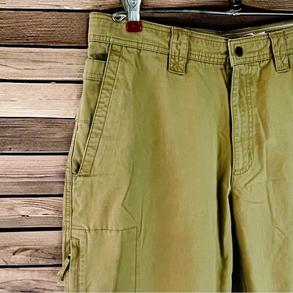 Columbia Sportswear Men's Cotton Flat Front Khaki Pants | Tan | Size 34 - Picture 1 of 10